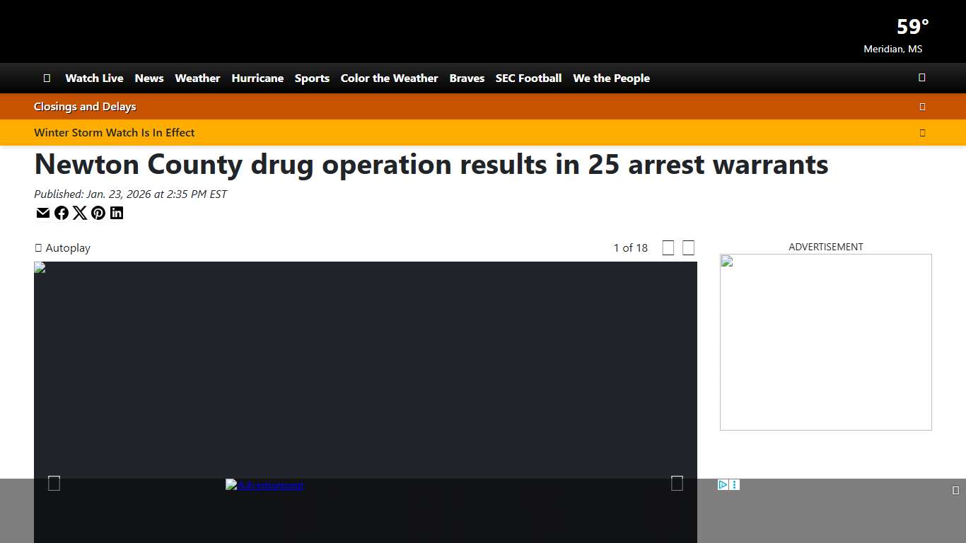 Newton County drug operation results in 25 arrest warrants